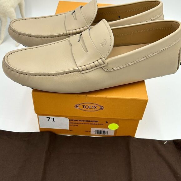 Men’s Tod’s leather driver loafers size 9, made in Italy main image 15